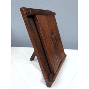 Handmade Rustic Wooden Photo <b>Frame</b> Rectangular Tabletop Vertical Natural Wood Finish - Product Image 3