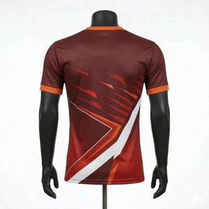 เสื้อยืดผู้ชายผ้าโพลีเอสเตอร์ 100% คุณภาพสูง แบบสวมใส่สบาย แห้งเร็ว ระบายเหงื่อได้ดี ปักโลโก้ พิมพ์ลาย  รับผลิตตามแบบ OEM ระดับพรีเมียม - Product Image 2