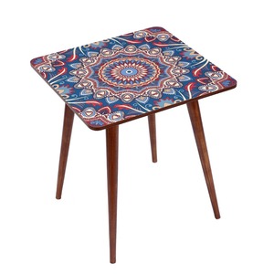 Tables basses rondes gigognes faites à la main, qualité supérieure, en bois de manguier, prix de gros, pour salon, en bois de récupération de qualité supérieure - Product Image 1