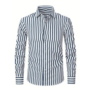 Camisa de Oficina Premium para Hombre, Corte Entallado, Manga Larga, 100% Algodón Twill, Uniforme Corporativo, Fabricación OEM, Venta al Por Mayor, Logotipo Personalizado - Product Image 6