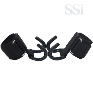 Crochets de levage de force industrielle pour soulevés de terre, supports de poignet pour musculation, équipement d'entraînement de gym - Product Image 4