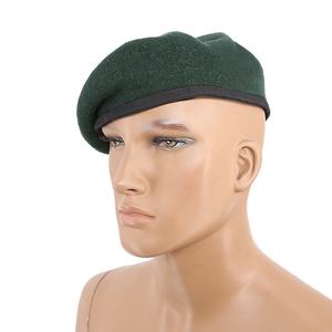Béret pour homme 100 % laine de qualité supérieure, logo personnalisé, classique, pour extérieur, défilé, cérémonie, confortable, chaud, élégant - Product Image 2