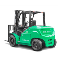 Chariot élévateur électrique au lithium sans entretien de 8, 9 et 10 tonnes pour la manutention de matériaux lourds en extérieur