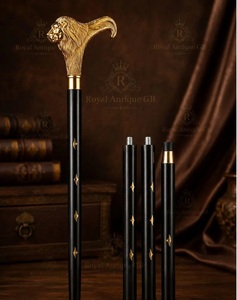 Royal Lion Handle Cane – 3 Piece Detachable Walking Stick – Vintage Style Luxury Cane - Product Image 4