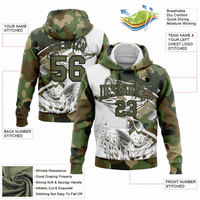 Bassvissen UPF 50+ Hoodie met capuchon Unisex Plus Size Snel Droogend UV-bescherming Lichtgewicht Hoodie Aanpasbaar Ademend Antibacterieel