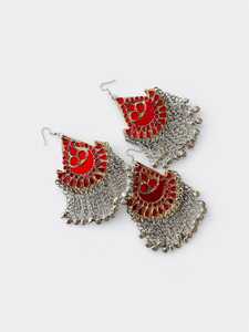 Women's New Fashion Vintage AFGHANI Style 2024 Antique Jewelry Sets for Wedding Necklace & Earring Latest Design - Product Image 3