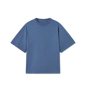 เสื้อยืดคอกลมแขนสั้นทรงเข้ารูปสำหรับผู้ชาย คุณภาพสูง ผ้าฝ้าย 100% ระบายอากาศได้ดี เป็นมิตรกับสิ่งแวดล้อม โลโก้ด้านหน้า แห้งเร็ว เหมาะสำหรับฤดูร้อน - Product Image 1
