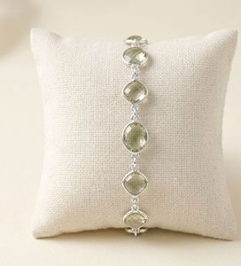 Lemon Topaz Gemstone <b>Bracelet</b> Rhodium Plated 925 Sterling Silver Luxury Style - Product Image 6