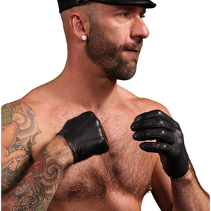 Gants de moto en cuir pour hommes CHP, gants de conduite en cuir véritable de qualité supérieure, imperméables, pour toutes les saisons - Product Image 4