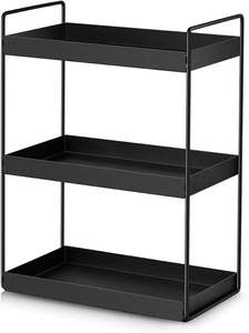 High Quality Metal Double Tier Spice <b>Rack</b> with Durable Finish for <b>Kitchen</b> Counter Storage and Organization Available For Sale - Product Image 4