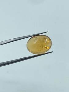 ซิทรีน หินธรรมชาติชนิดกึ่งมีค่า สีน้ำผึ้ง รูปไข่ โปร่งใส สร้อยคอเปลือกหอย จี้แต่งงานสุดอินเทรนด์ - Product Image 5