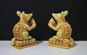 Sculpture d'animal en résine faite à la main Nirmala Handicrafts, technique de moulage, design simple, Rajasthan, pour la décoration de la maison - Product Image 2