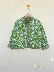 Couette indienne faite à la main 100% coton écologique matelassée anti-plis respirante séchage rapide imprimée numériquement avec poche avant Automne/Hiver - Product Image 3