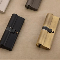 Serrure à clé double face en laiton de qualité industrielle 90 mm, haute sécurité, pour quincaillerie de meubles, ateliers et armoires de rangement, commandes en gros
