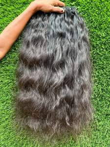 Extensiones de Cabello Virgen Indio 100% Natural de Primera Calidad, 20'', Rizado, de un Solo Donante, con Doble Trama Cosida a Máquina, Venta al Por Mayor - Product Image 3