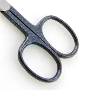 Manicure Scissors Stainless Steel Sharp Blade <b>Red</b> <b>Glitter</b> Handle Beauty Tools for Nail Care Adults Round Hole Design - Product Image 3