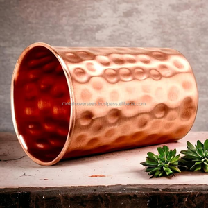 Vaso de Cobre Hecho a Mano de Primera Calidad, Vaso de Cobre Puro para Beber, para Uso en Ayurveda, Salud y Bienestar - Product Image 2