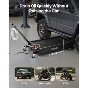 Pompa Elettrica per Scarico Olio da 20 Galloni con Ruote, Tubo da 2,2 m, Profilo Basso, Antigoccia, Resistente alla Corrosione - Categoria Prodotto: Pompe Olio - Product Image 4