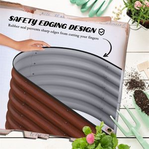 Maceta de Metal Galvanizado, Diseño Simple, para Interiores/Exteriores, Jardinera Gigante, Opción para Colgar, Maceta para Plantas - Product Image 6