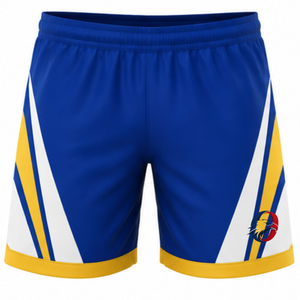 Blue <b>Yellow</b> Volleyball <b>Shorts</b> Athletic Team Sports Bottoms Match Uniform Training Wear Lightweight Apparel For Players - Product Image 1