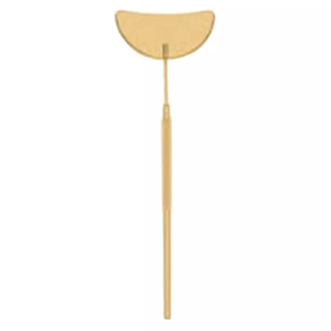 Premium Gold Plated Moon Eyelash <b>Mirror</b> Stainless Steel Non-slip Handle Eyelash Extension Tools Equipment For Beauty Lash Salon - Product Image 5