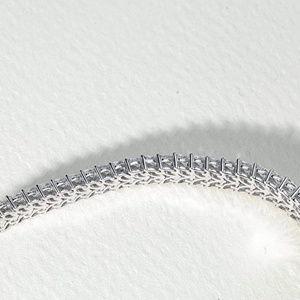 Bracelet tennis en or massif 10k 14k 18k avec diamants de laboratoire taille marquise, style classique et sertissage à griffes, bijoux fins - Product Image 4
