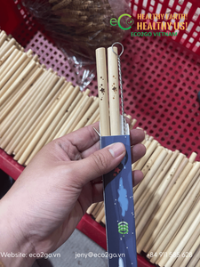 Pailles à boire en bambou naturel de 15 cm pour café et thé rafraîchissant, vente en gros Eco2go Vietnam - Product Image 2