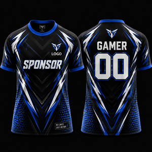 Maillot de sport pour homme SFIVE INDUSTRIES 2027, col en V, imprimé par sublimation, noir et blanc, séchage rapide, tenue de sport électronique, uniforme pour joueur adulte - Product Image 5