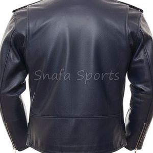 Men's Casual Fashion <b>Jacket</b> Winter Leather <b>Jacket</b> for Mens OEM Services Custom Logo Full Zipper Leather <b>Jacket</b> - Product Image 5