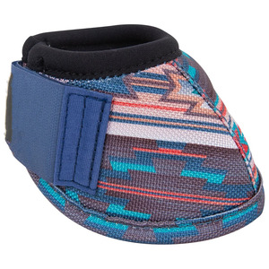 Protège-pattes de cheval personnalisés en PVC à motif sud-ouest unique, style sportif, avec fermeture auto-agrippante bleue - Product Image 2
