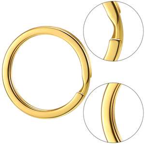 Anillos de Llaves Redondos y Planos, Cadena de Anillos Metálicos Pequeños para Organización de Llaves de Casa y Auto - Product Image 4