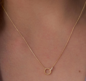 Colgante de Oro Amarillo de 14 Quilates con Diamante Creado en Laboratorio, Chapado en Oro Vintage, Certificado por IGI, para Mujer, Joyería de Lujo - Product Image 5