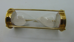 Modern 1-Hour Brass Gold-Plated Fluorescent Nautical Pink <b>Sand</b> Hourglass Clock <b>Timer</b> Engraving Creative Antique Design Souvenir - Product Image 3