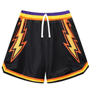Shorts en maille unie pour adultes, best-sellers, design sublimé, respirants, séchage rapide, streetwear, entraînement en salle de sport, avec design et taille personnalisés - Product Image 2