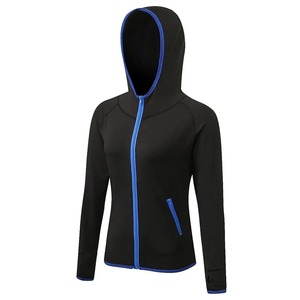Chaqueta Deportiva con Capucha para Mujer, Personalizada, de Secado Rápido, con Bolsillos Laterales, Cierre de Cremallera, Poliéster/Nailon, Ligera, Manga Larga - Product Image 2