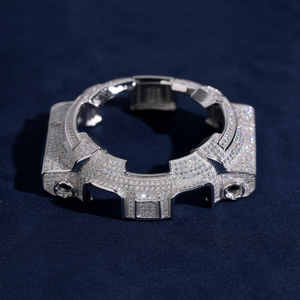 Reloj personalizado Diamond Nexor Pro GA100 con caja con incrustaciones de diamantes, acero inoxidable premium, plataforma de modificación de alta gama, reloj de moissanita para hombre. - Product Image 3