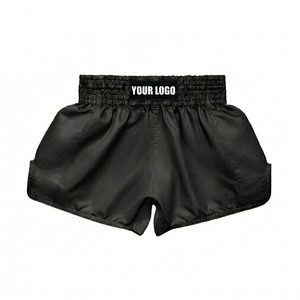 Shorts MMA BJJ avec logo frontal, shorts de combat Muay Thai, shorts de kick-boxing MMA, équipement d'arts martiaux, shorts UFC - Product Image 3