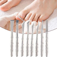 Kit professionnel d'outils de pédicure, couteau à ongles en acier inoxydable, coupe-ongles, grattoir pour pieds, éliminateur de peaux mortes