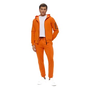 Conjunto de chándal informal para hombre, de poliéster/algodón, de secado rápido, con cremallera, estilo urbano, corte ajustado, de fabricante - Product Image 1