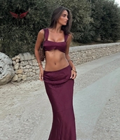 Designermerk op maat gemaakte luxe bikinisetjes voor dames met strandrok, sexy bandeau badkleding, OEM ODM ondersteund