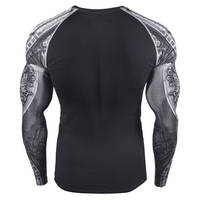 Nouvelle tenue de compression respirante personnalisée à manches longues pour hommes - Rash guard de haute qualité à bas prix pour hommes