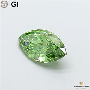 IGI Certified VS1 Clarity Fancy Vivid <b>Green</b> Color CVD Lab Grown Diamond 2.01 CARAT MARQUISE Shape for Gorgeous Pendant - Product Image 4