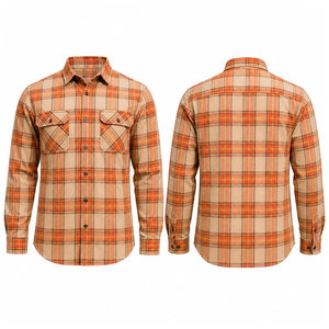 Custom Made New Wholesale Custom Logo Spring Casual Long Sleeve Plaid <b>Men</b> Flannel <b>Shirts</b> Flannel <b>Lumberjack</b> Motorcycle <b>Shirt</b> - Product Image 1