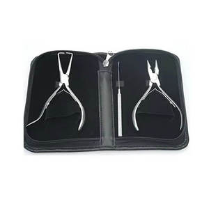 Kit de pinces pour extensions de cheveux à prix raisonnable, en acier inoxydable, outils professionnels pour l'installation et le retrait des extensions de cheveux - Product Image 4