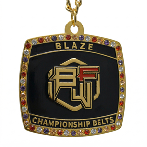 Medallas Personalizadas de Aleación de Zinc en Oro y Plata con Cinta, Diseño de Pirámide Floral Grabado con Láser para Boxeo, Carrera y Natación - Hecho en Pakistán - Product Image 5