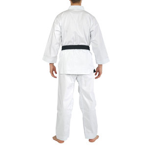 Uniforme de Taekwondo blanc et rouge pour enfants, unisexe, 100% coton, durable, coupe classique, vêtements d'arts martiaux - Product Image 6