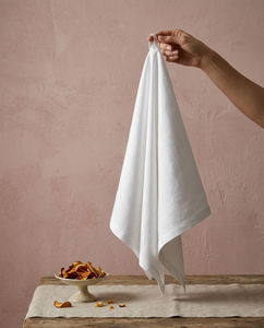 Natural <b>Linen</b> Quick-Dry <b>Tea</b> <b>Towels</b> Disposable Woven Eco-Friendly Cleaning Cloth White Rectangle for Home - Product Image 1