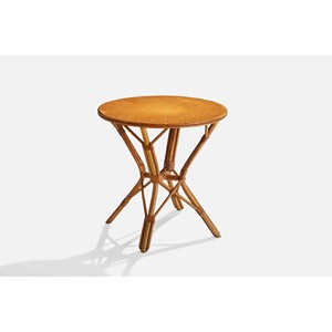 Handcrafted <b>Rectangle</b> Bamboo <b>Side</b> <b>Table</b> with Rattan Top-Eco-friendly & Durable Wholesale From India - Product Image 3