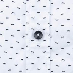 Camisa de Vestir Casual de Manga Larga para Hombre, Corte Entallado, 100% Algodón, Camisas de Negocios con Botones y Estampado, Corte Regular, 2025 - Product Image 1