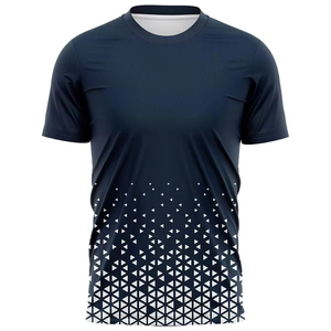 Wholesale 100% <b>Polyester</b> Sublimation <b>Tshirt</b> Quick Fit Sport Running T Shirts Printed Full Sublimated T-shirt for Men - Product Image 4